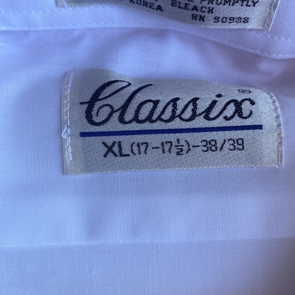 Brand new XL-9 Classics tuxedo shirt white special occasions for men - Picture 3 of 5